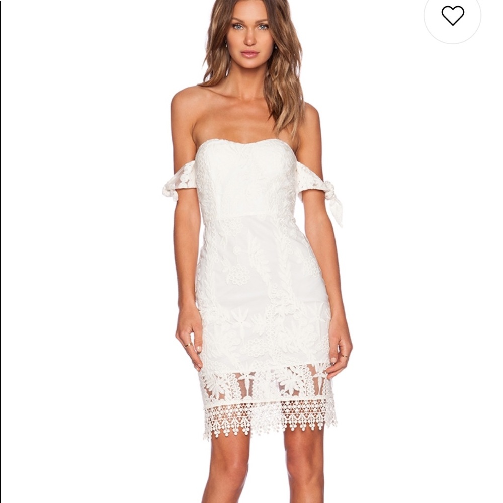 Line & Dot Cream Dress